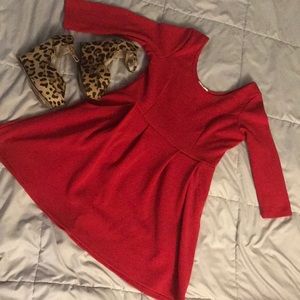 Red large Charlotte Russe dress with pockets